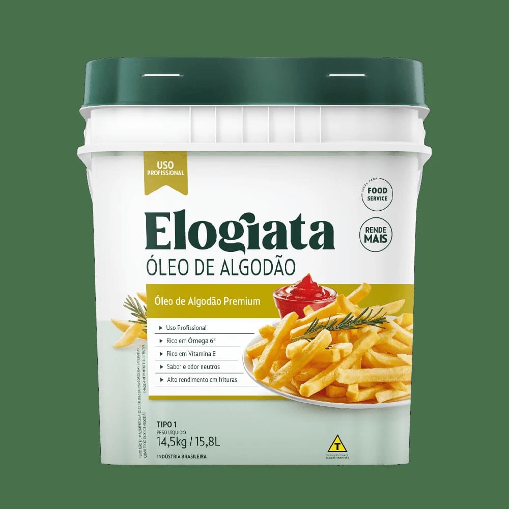 Embalagem de Óleo de algodão 14,5 kg, Elogiata